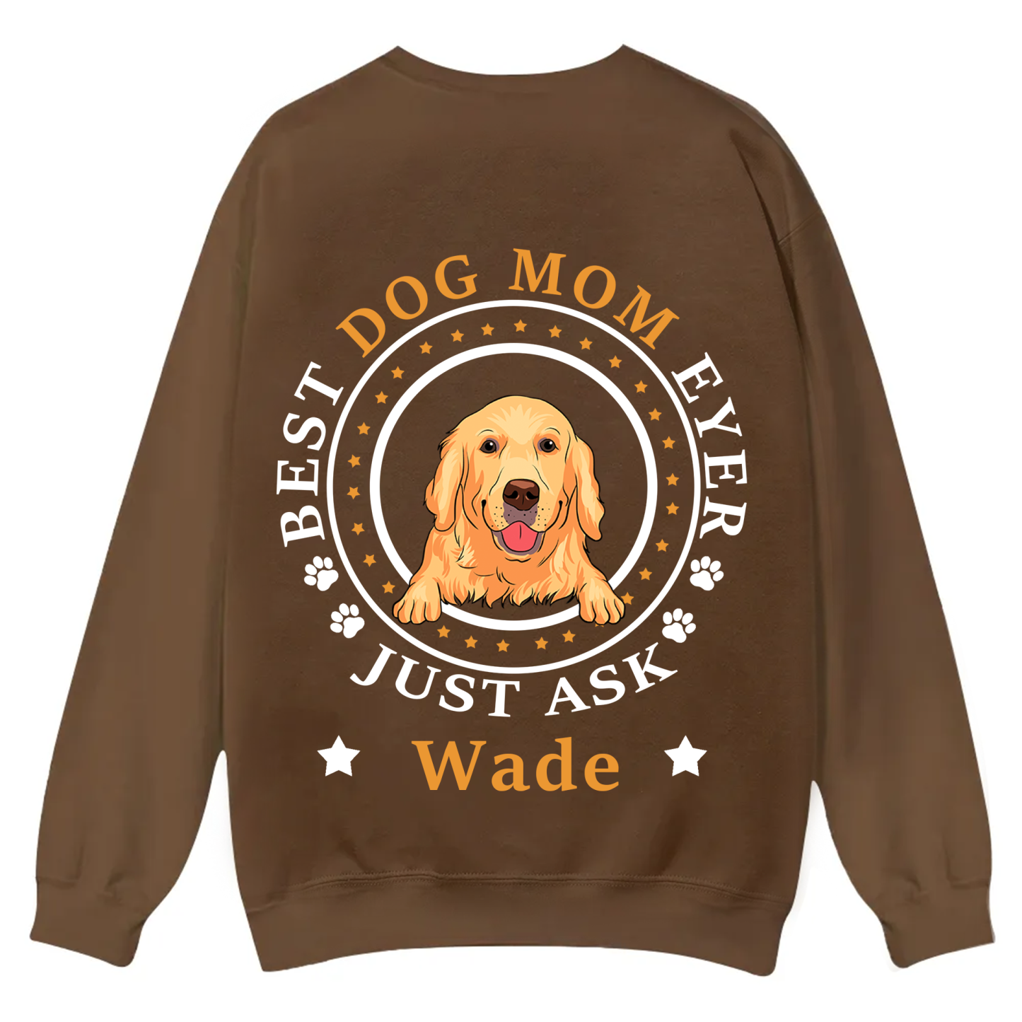 Best Dog Dad/Dog Mum Circle - Personalized Custom Unisex Casual Crewneck Sweatshirt