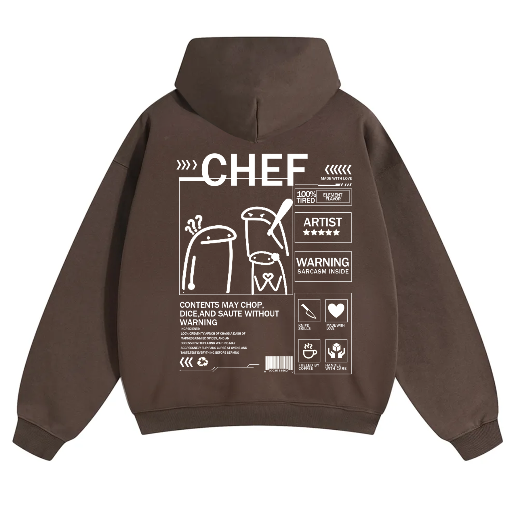 Chef Solid Color Unisex Hoodie