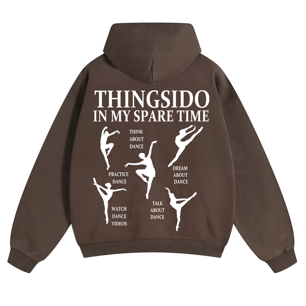 Thingsido In My Spare Time Unisex Solid Color Hoodie wearishow