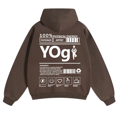 Yogi Solid Color Unisex Hoodie