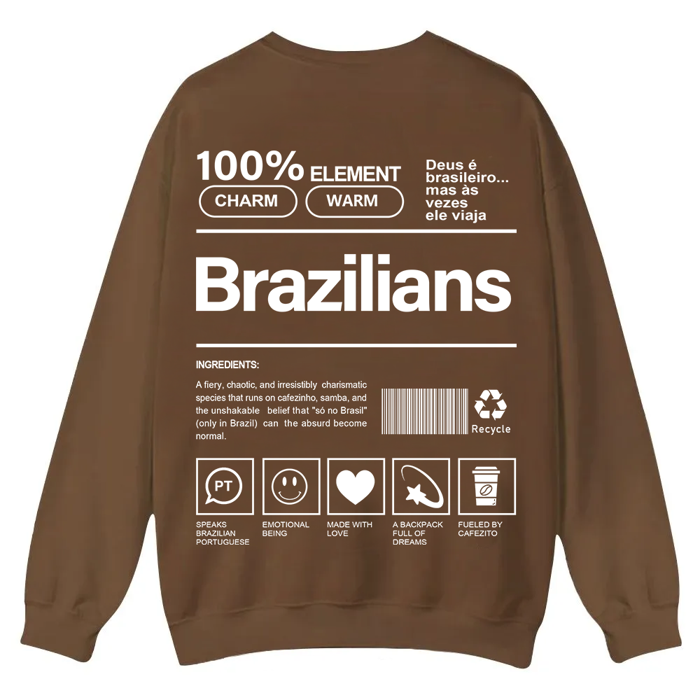 Brazilians Unisex Fit  Casual Crewneck Sweatshirt wearishow