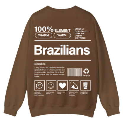 Brazilians Unisex Fit  Casual Crewneck Sweatshirt wearishow