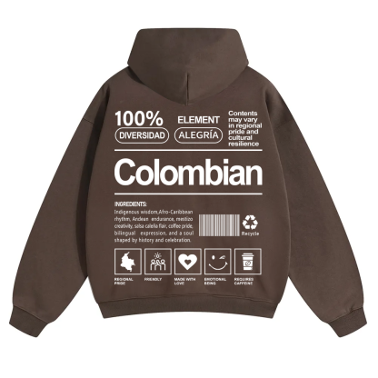 Colombian Unisex Fit Color Hoodie wearishow