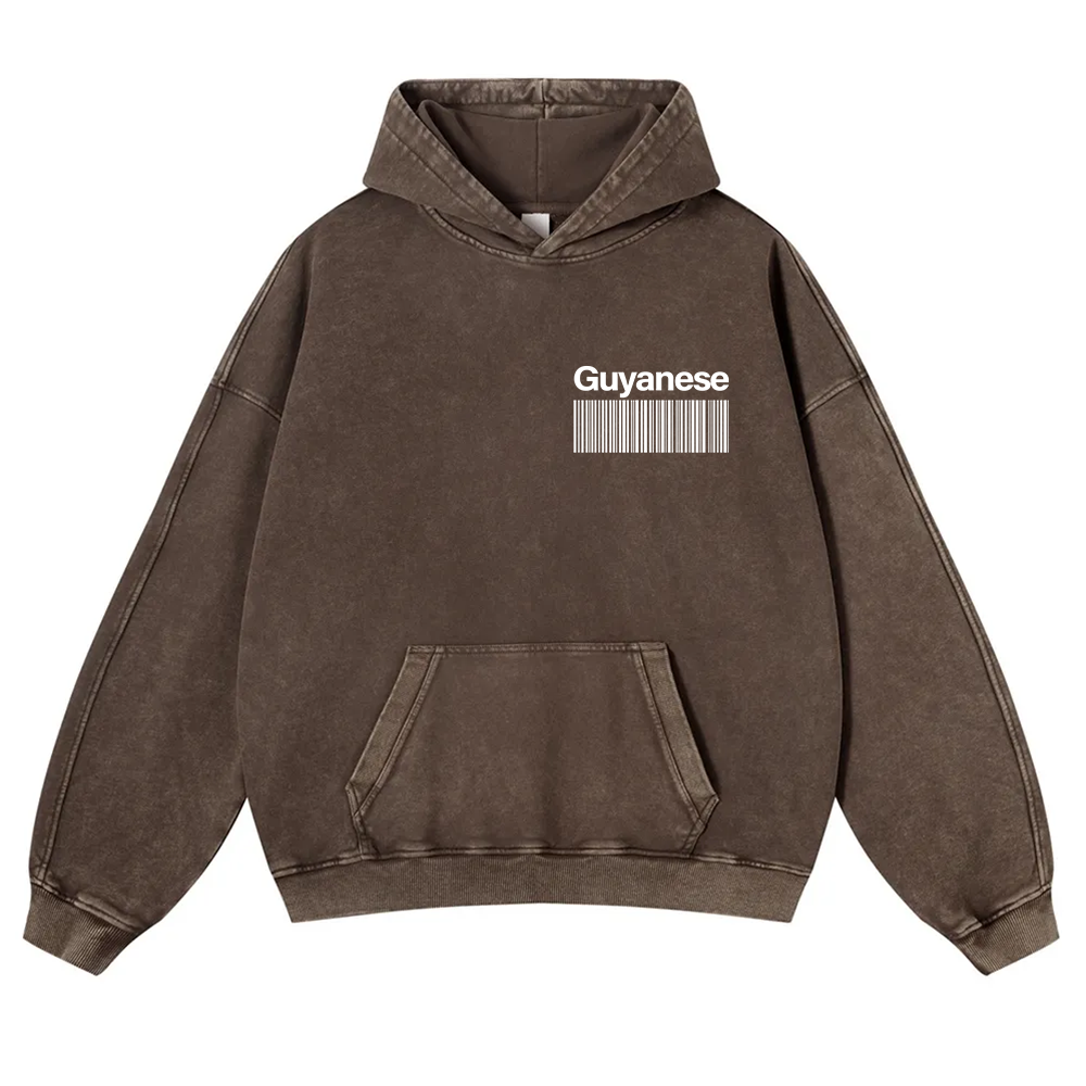 Guyanese Unisex Fit  Washed Hoodie wearishow