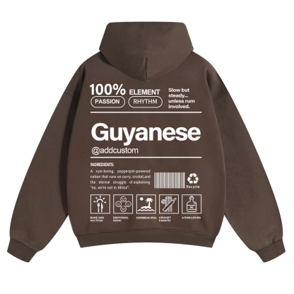 Guyanese Addcustom Unisex Fit Color Hoodie wearishow