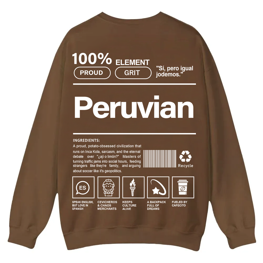 Peruvian Unisex Fit  Casual Crewneck Sweatshirt wearishow