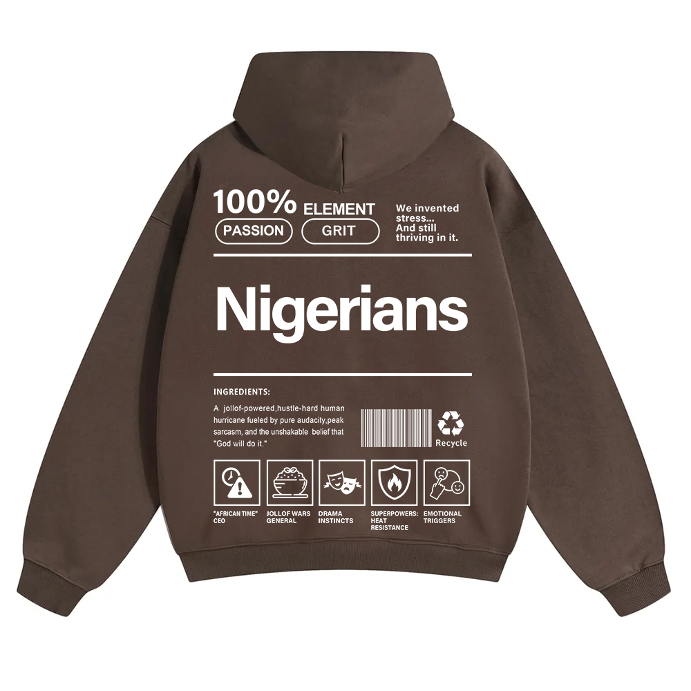 Nigerians Unisex Fit Color Hoodie wearishow