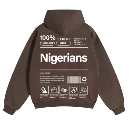 Nigerians Unisex Fit Color Hoodie wearishow