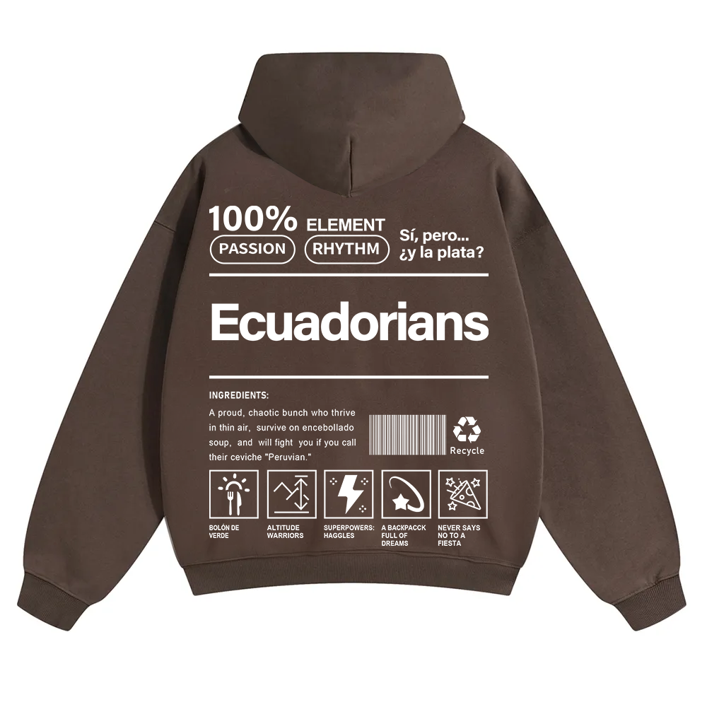 Ecuadorians Unisex Fit Color Hoodie wearishow
