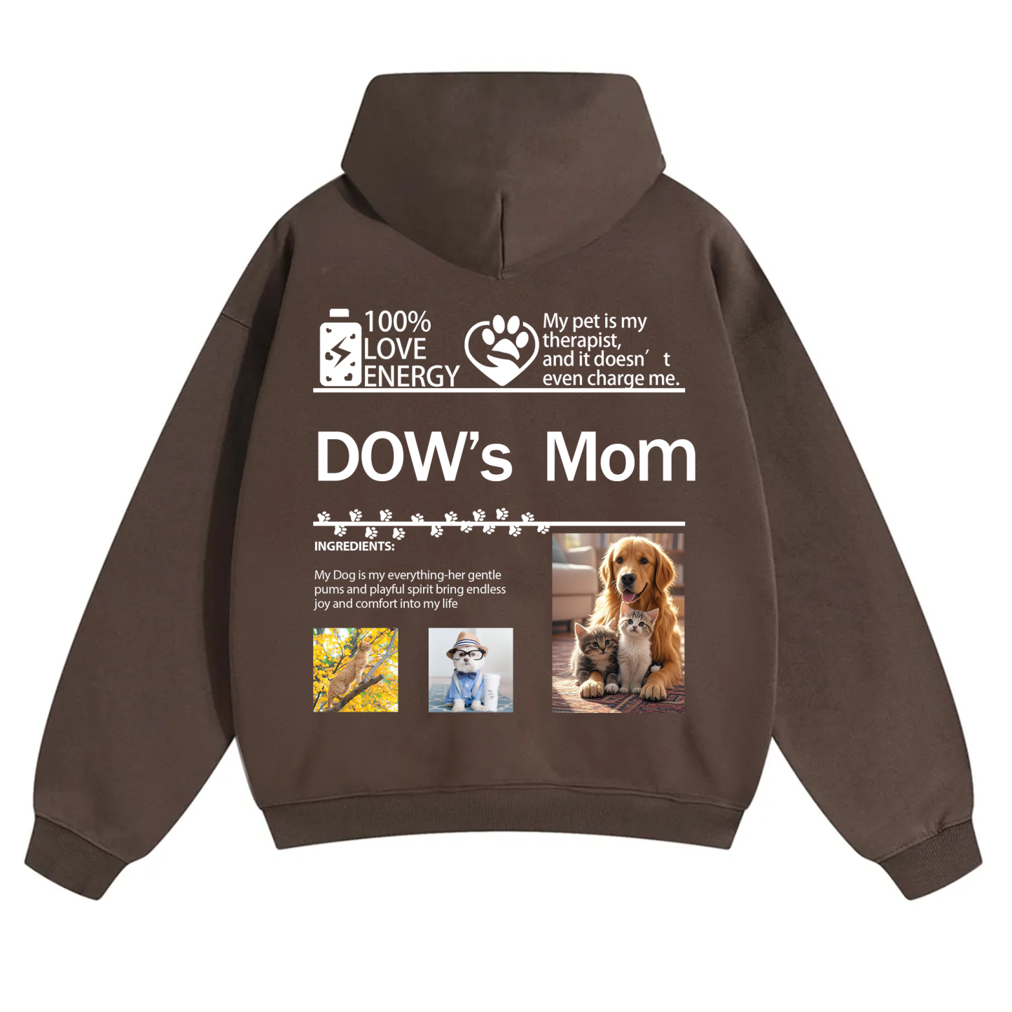 Pet Photo Creative Customized Unisex Hoodie