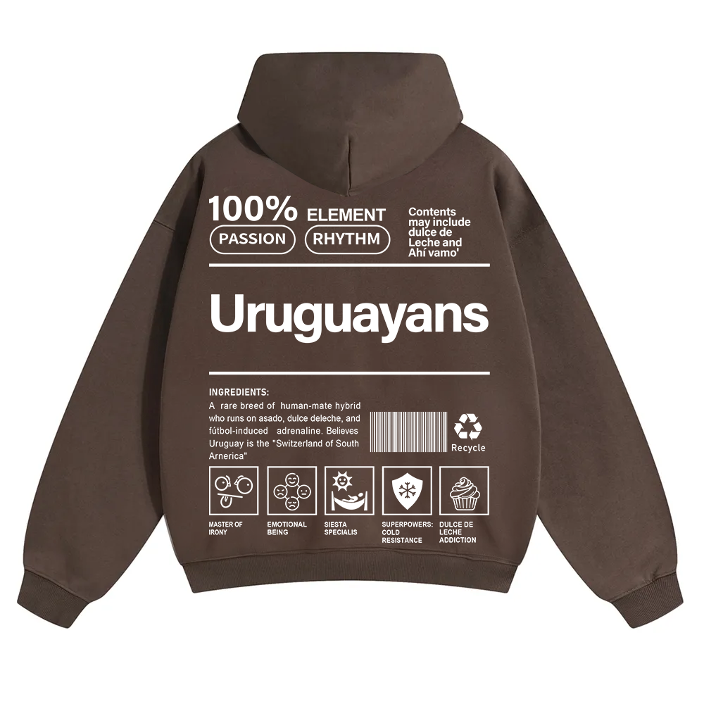 Uruguayans Unisex Fit Color Hoodie wearishow