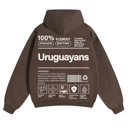 Uruguayans Unisex Fit Color Hoodie wearishow