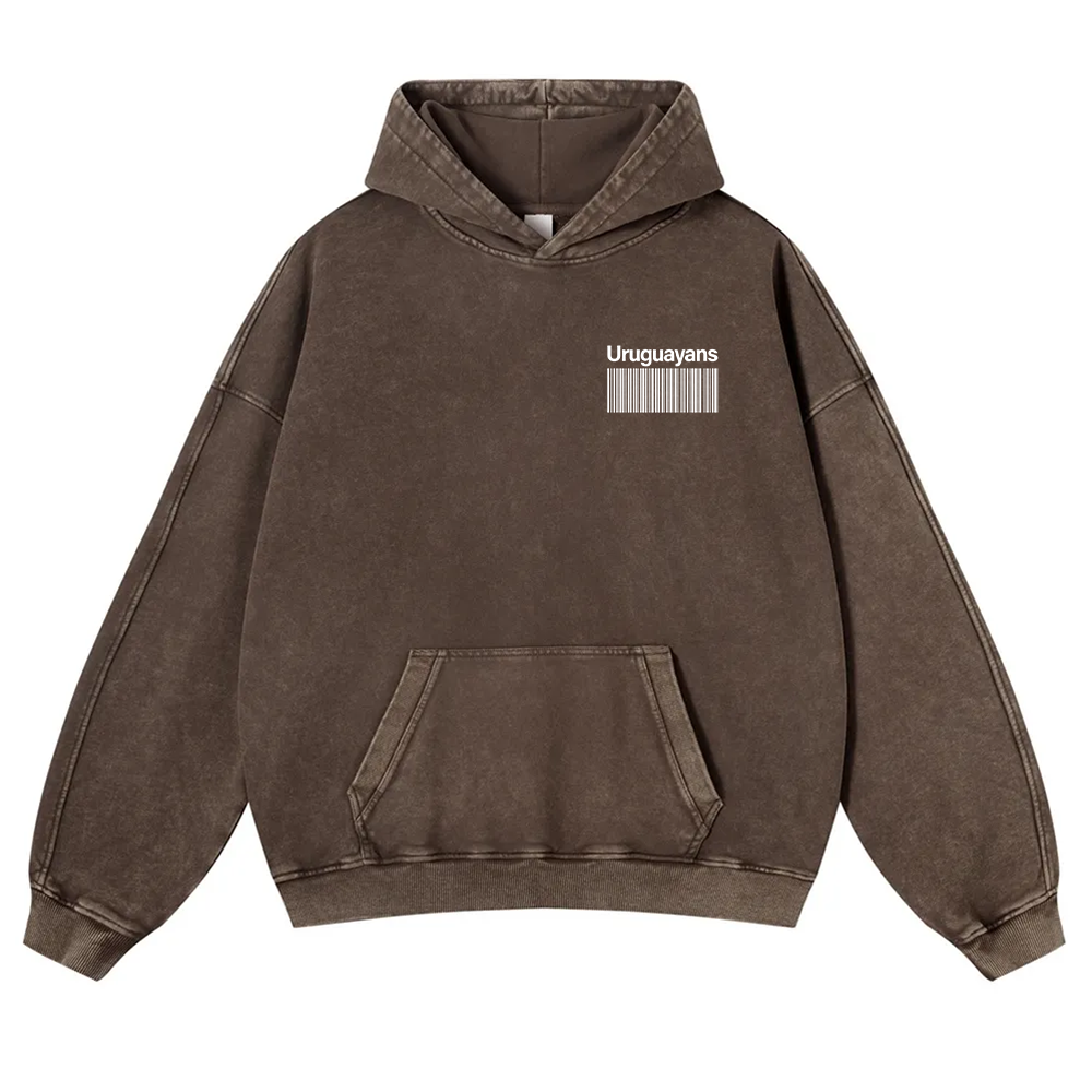 Uruguayans Unisex Fit  Washed Hoodie wearishow