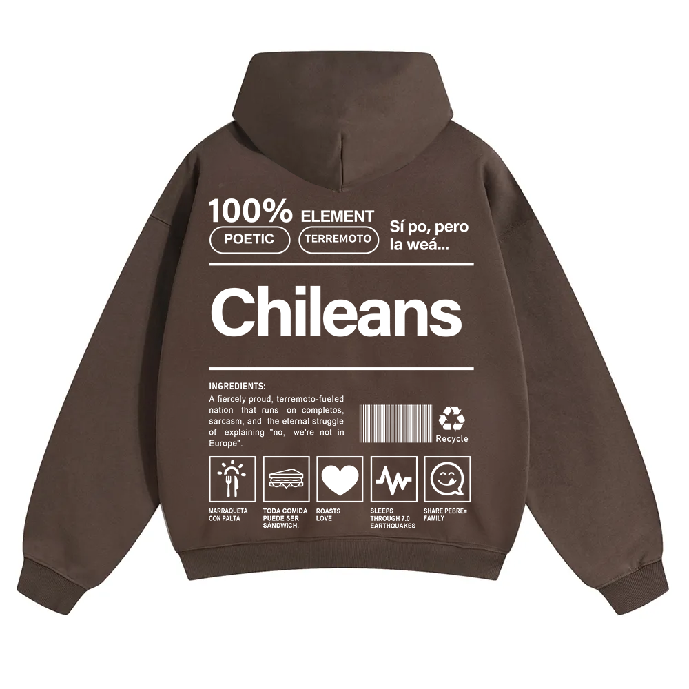Chileans Unisex Fit Color Hoodie wearishow