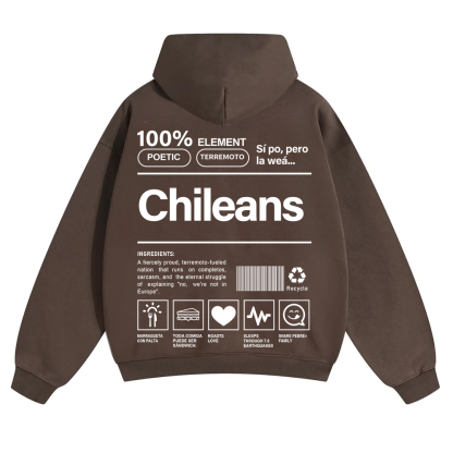 Chileans Unisex Fit Color Hoodie wearishow
