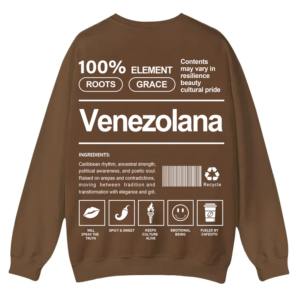 Venezolana Unisex Fit  Casual Crewneck Sweatshirt wearishow