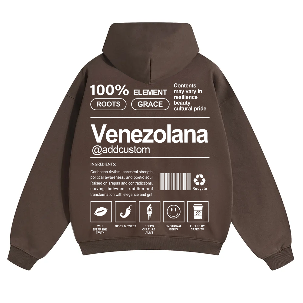 Venezolana Addcustom Unisex Fit Color Hoodie wearishow