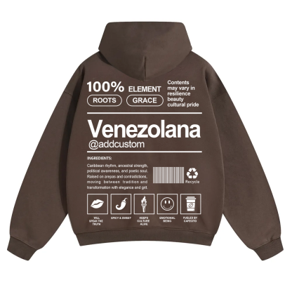 Venezolana Addcustom Unisex Fit Color Hoodie wearishow