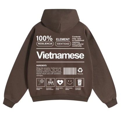 Vietnamese Unisex Fit Color Hoodie wearishow