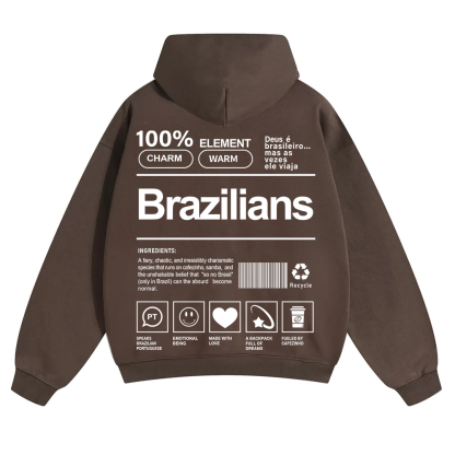 Brazilians Unisex Fit Color Hoodie wearishow