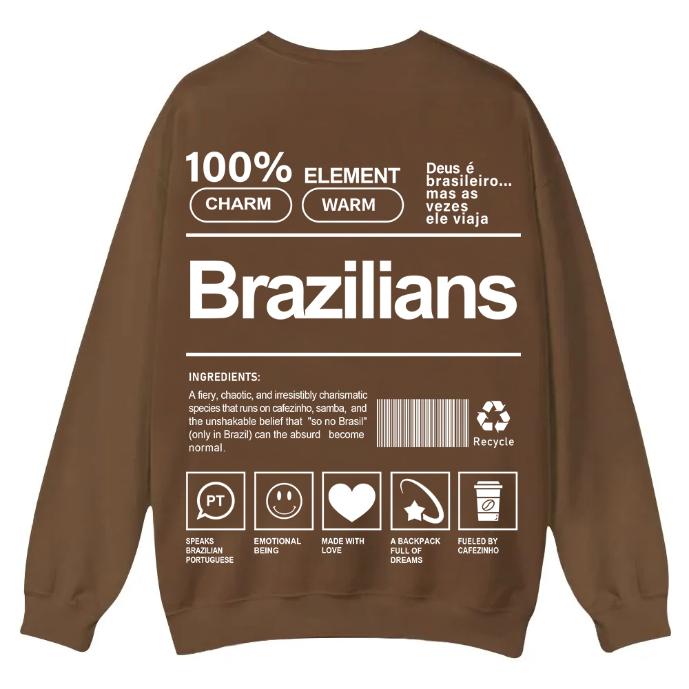 Brazilians Unisex Fit  Casual Crewneck Sweatshirt wearishow