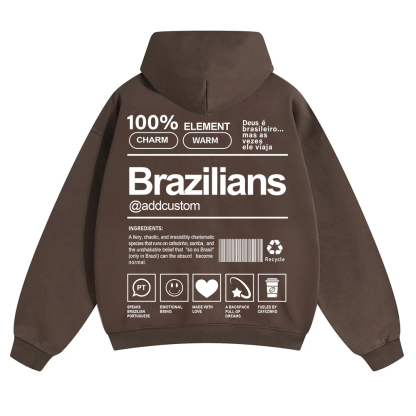 Brazilians Addcustom Unisex Fit Color Hoodie wearishow