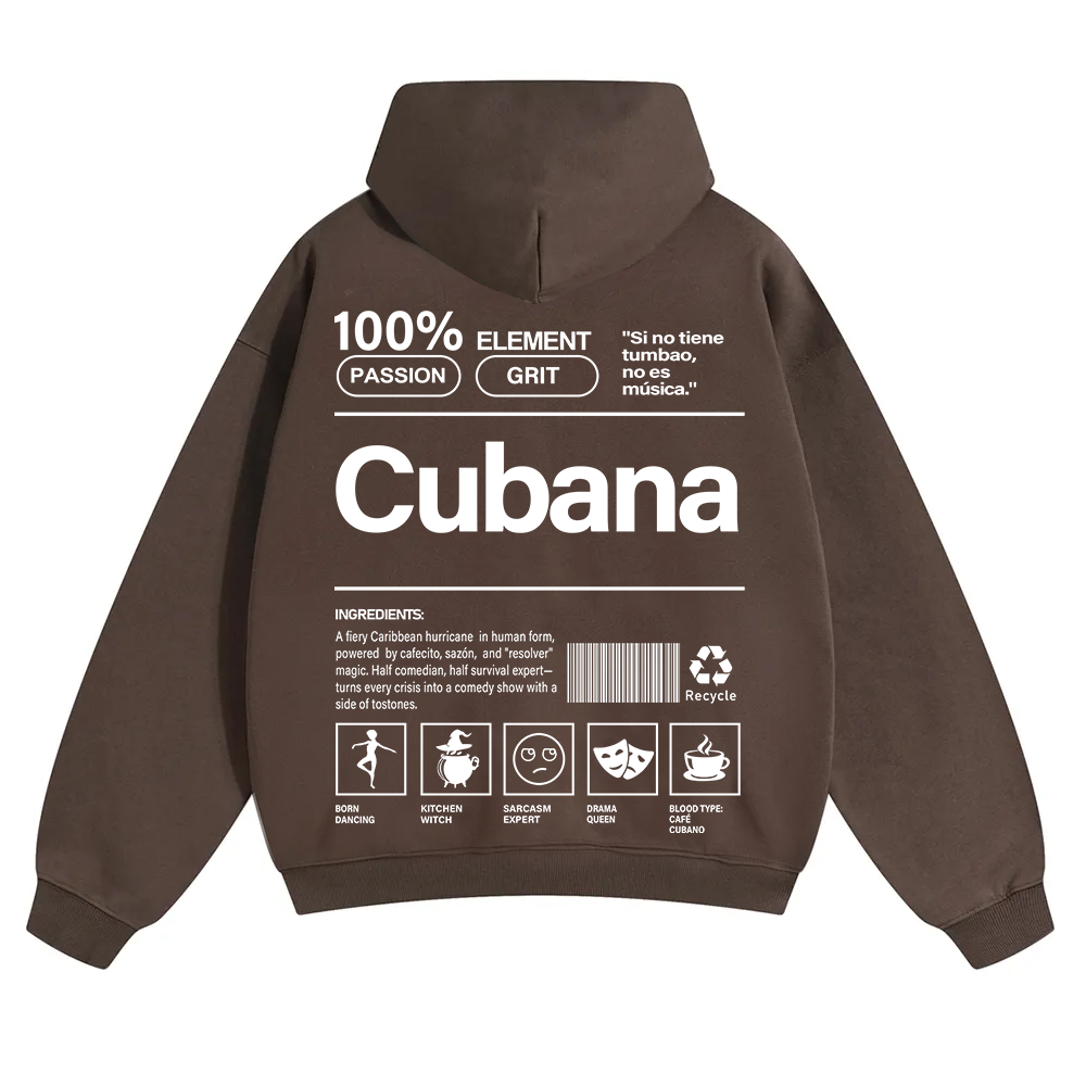 Cubana Unisex Fit Color Hoodie wearishow