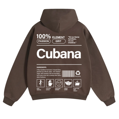Cubana Unisex Fit Color Hoodie wearishow