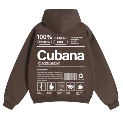 Cubana Addcustom Unisex Fit Color Hoodie wearishow