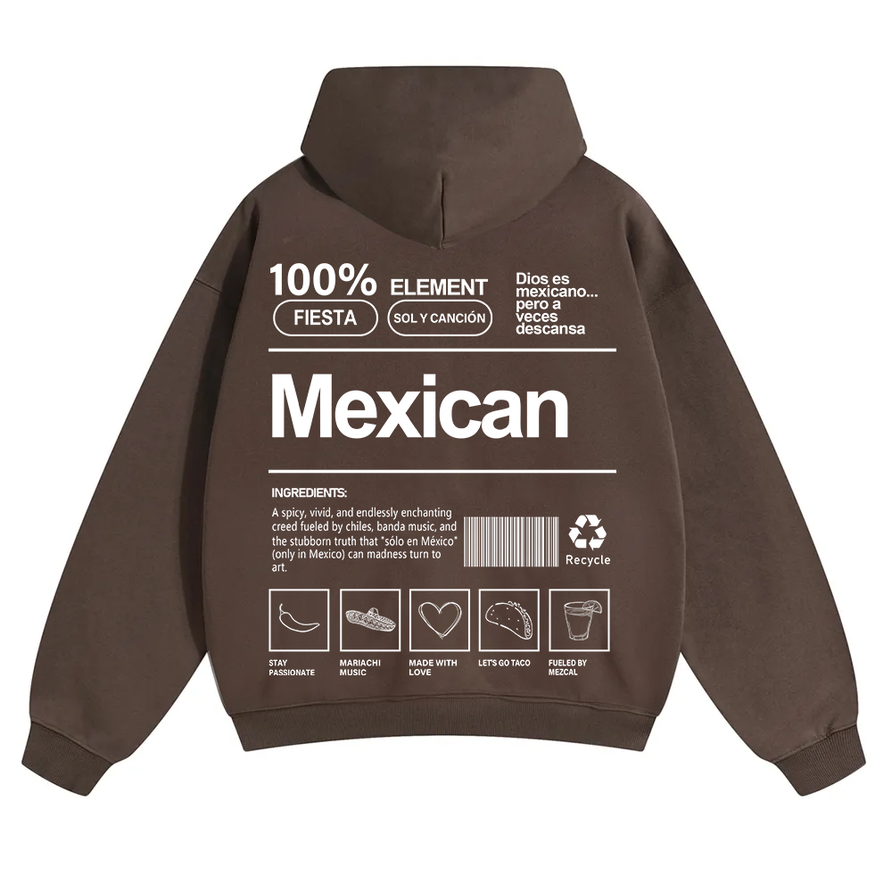 Mexican Unisex Fit Color Hoodie wearishow