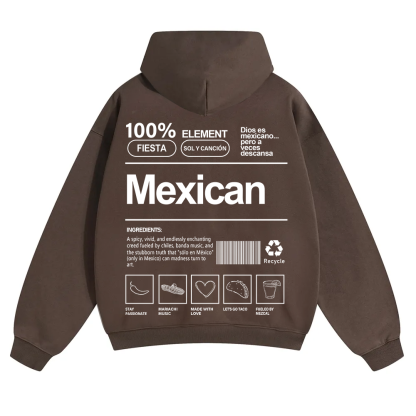 Mexican Unisex Fit Color Hoodie wearishow