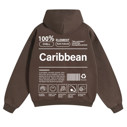 Caribbean Unisex Fit Color Hoodie wearishow