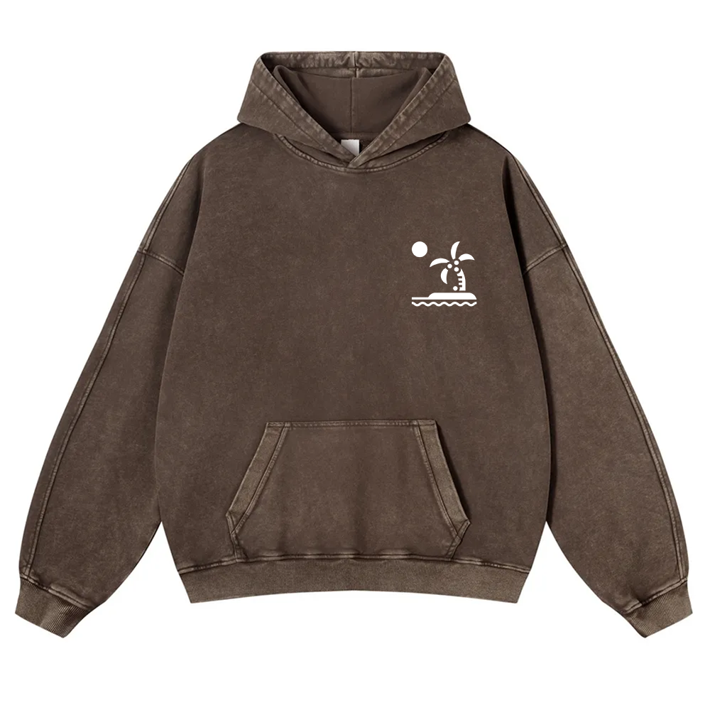 Caribbean Unisex Fit  Washed Hoodie wearishow