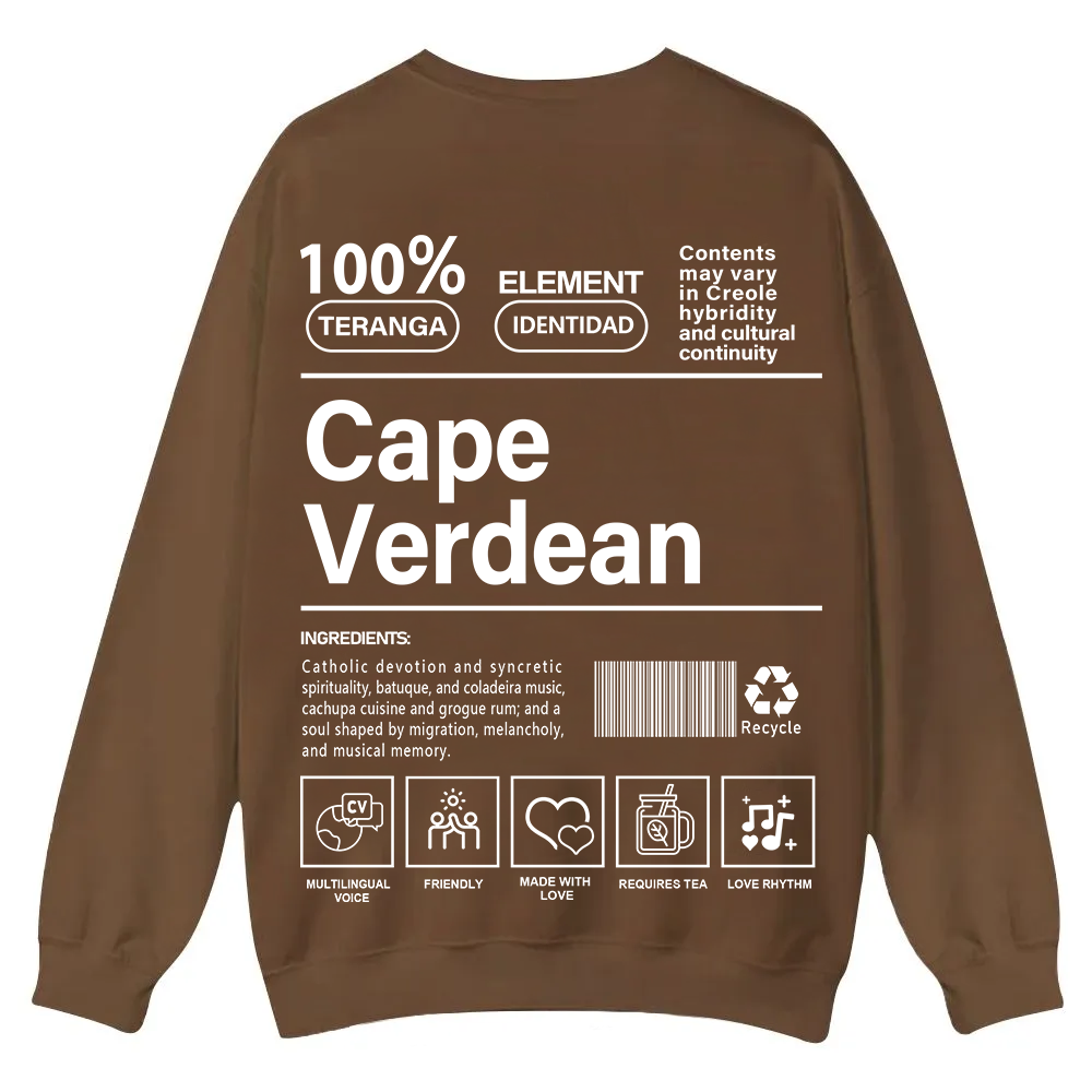 Cape Verdean Unisex Fit  Casual Crewneck Sweatshirt wearishow