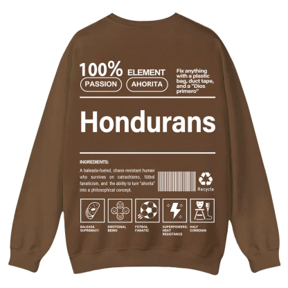 Hondurans Unisex Fit  Casual Crewneck Sweatshirt wearishow