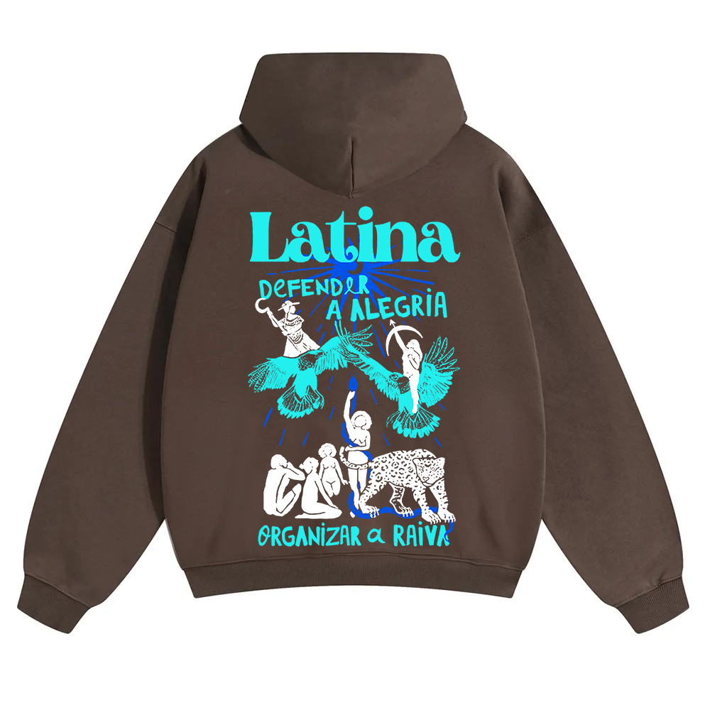 Latina Unisex Fit Color Hoodie wearishow