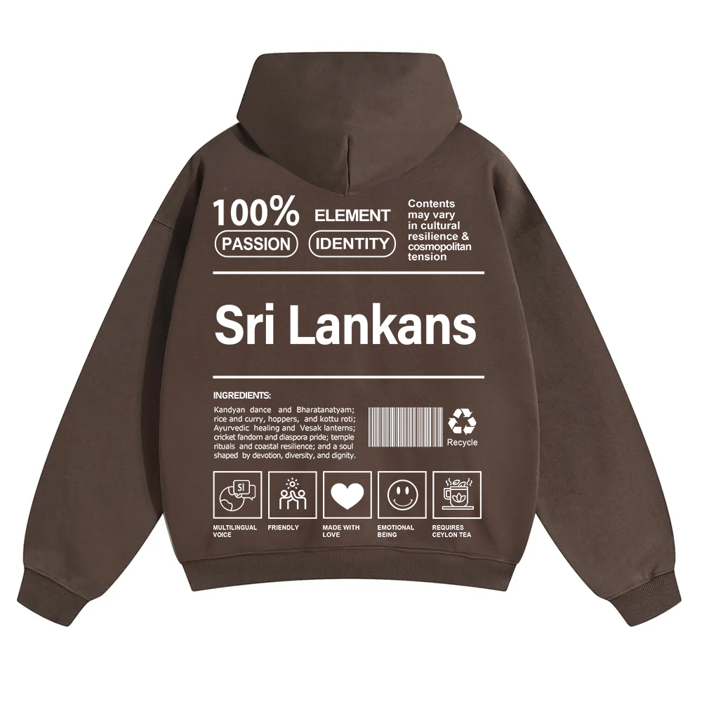 Sri Lankans Unisex Fit Color Hoodie wearishow