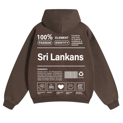 Sri Lankans Unisex Fit Color Hoodie wearishow