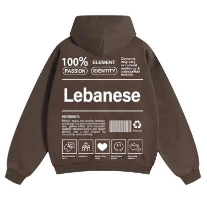 Lebanese Unisex Fit Color Hoodie wearishow