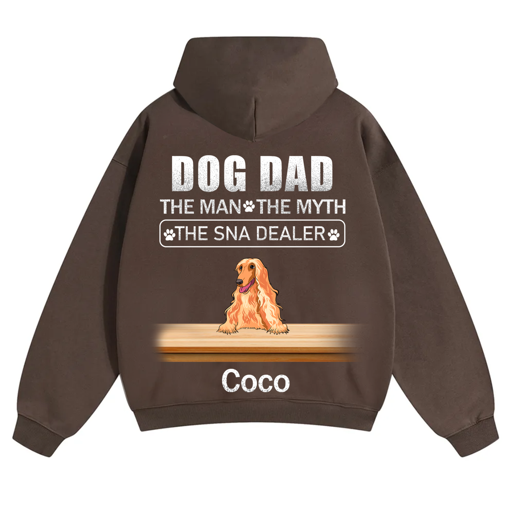 Dog Dad The Man The Myth The Snack Dealer - Personalized Custom Unisex Hoodie