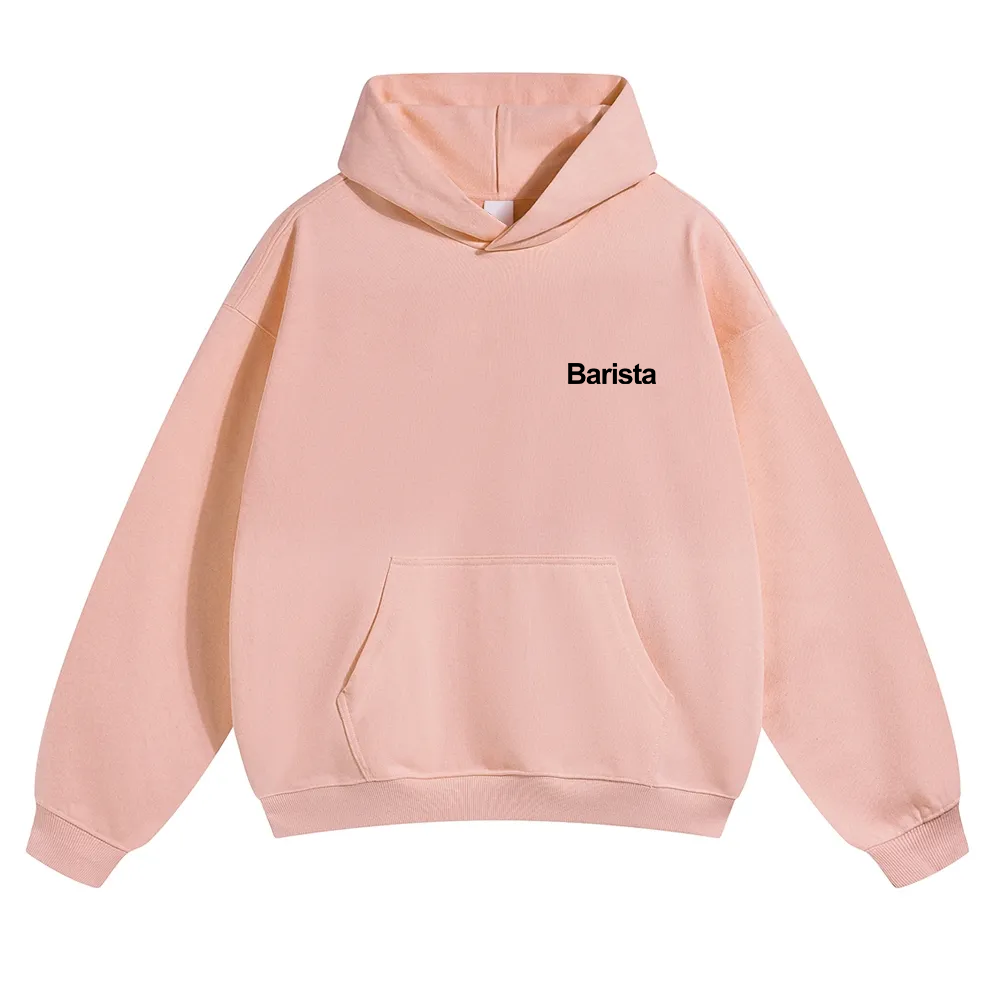 Barista Unisex Solid Color Hoodie wearishow