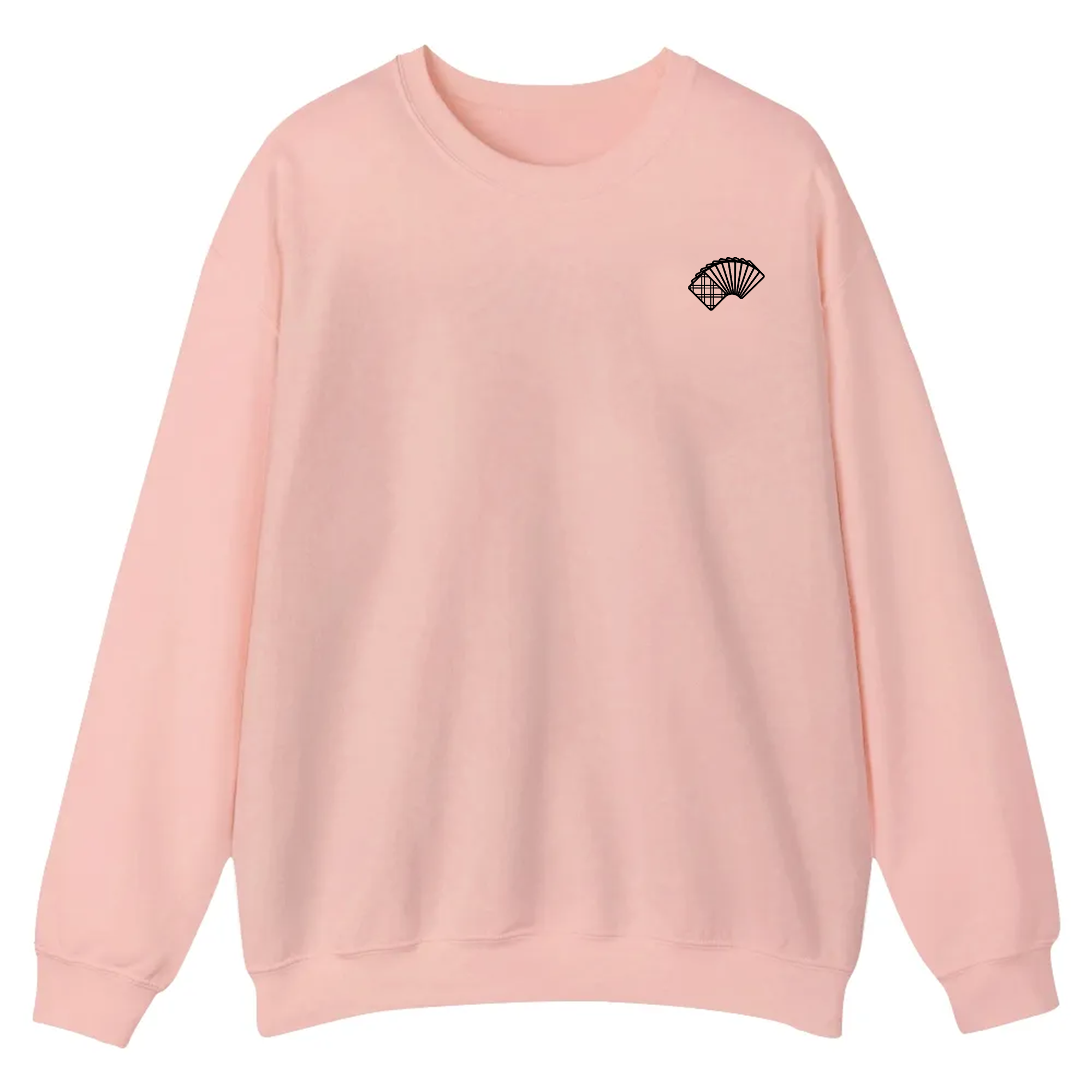 Poker Player Unisex Casual Crewneck Sweatshirt
