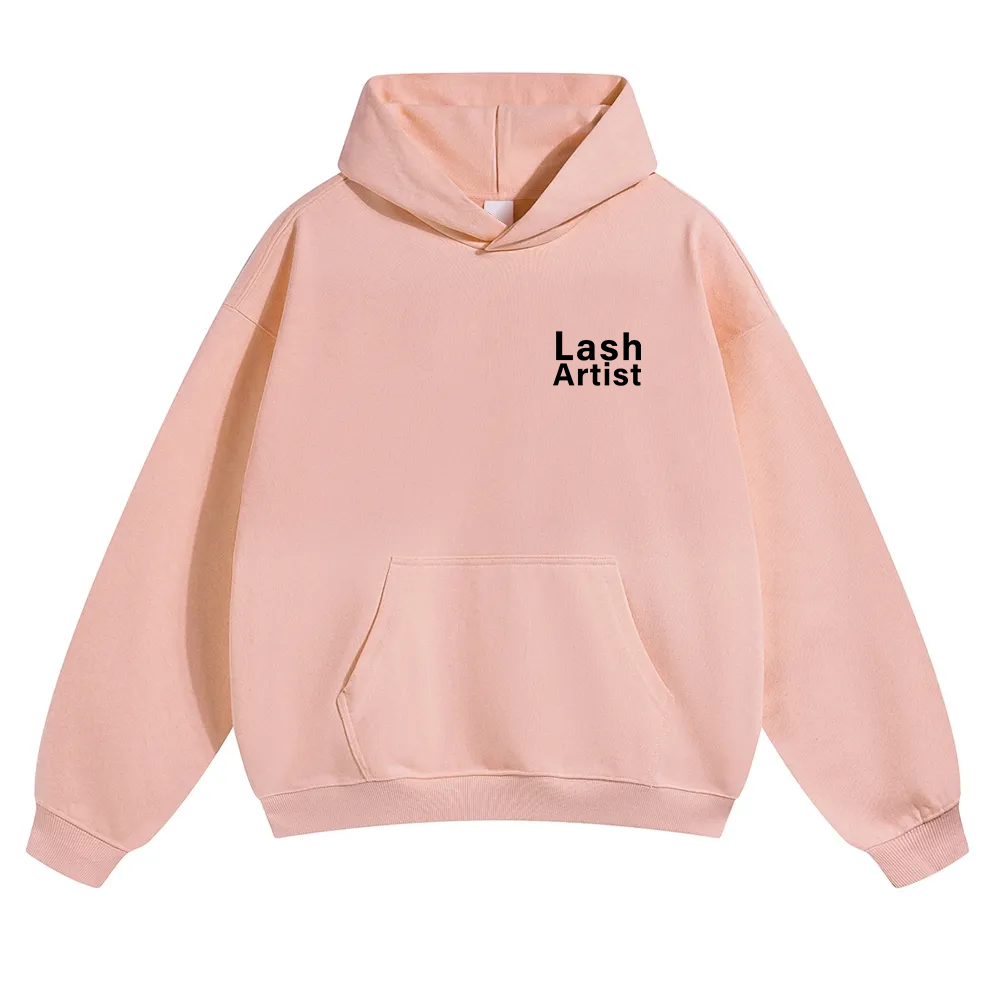 Lash Artist Unisex Solid Color Hoodie wearishow