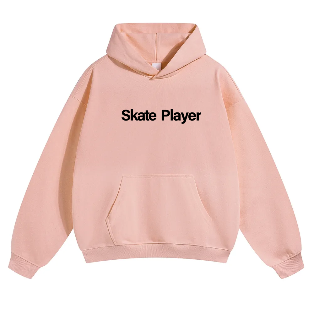 Skate Player  Unisex Solid Color Hoodie wearishow