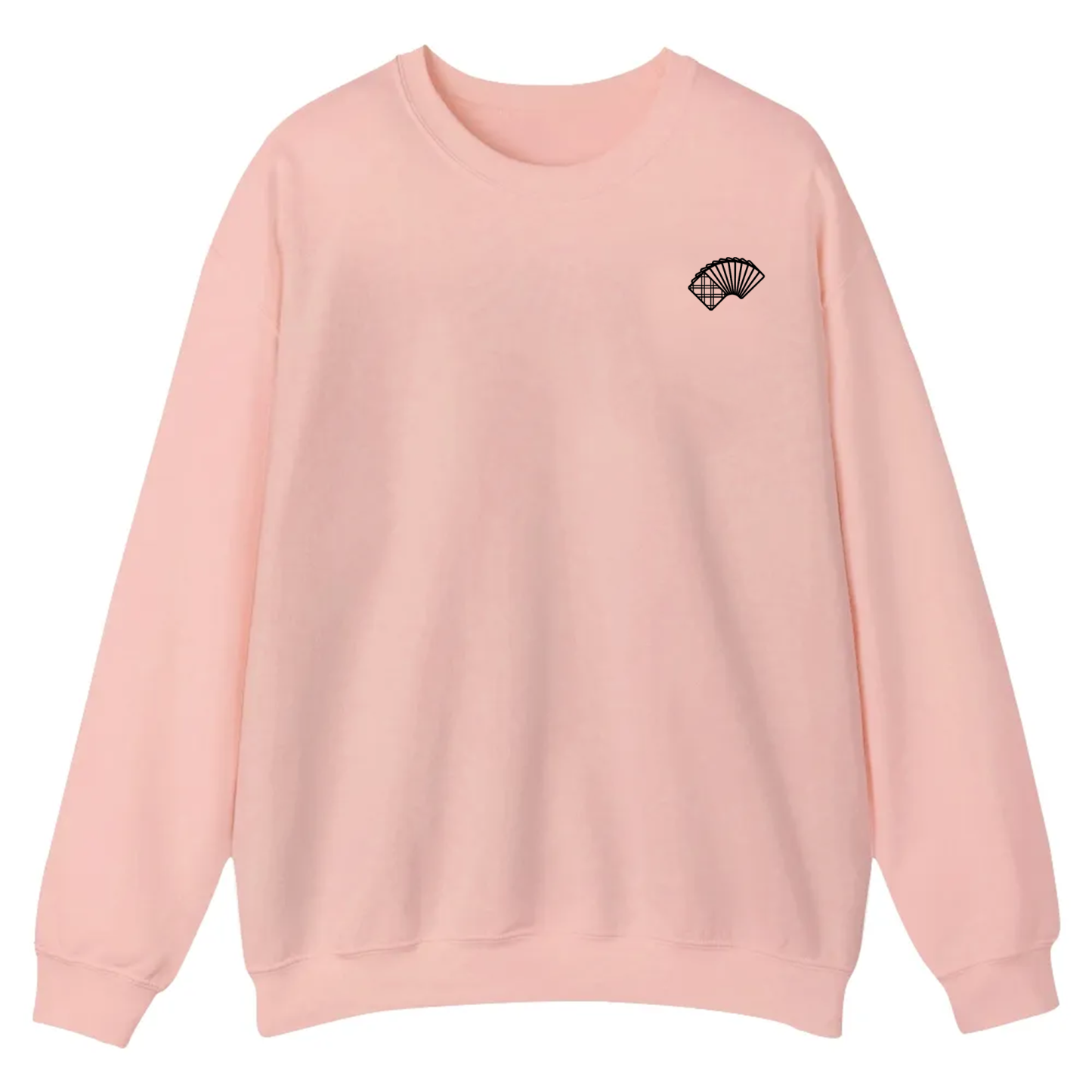 Poker Player Unisex Casual Crewneck Sweatshirt