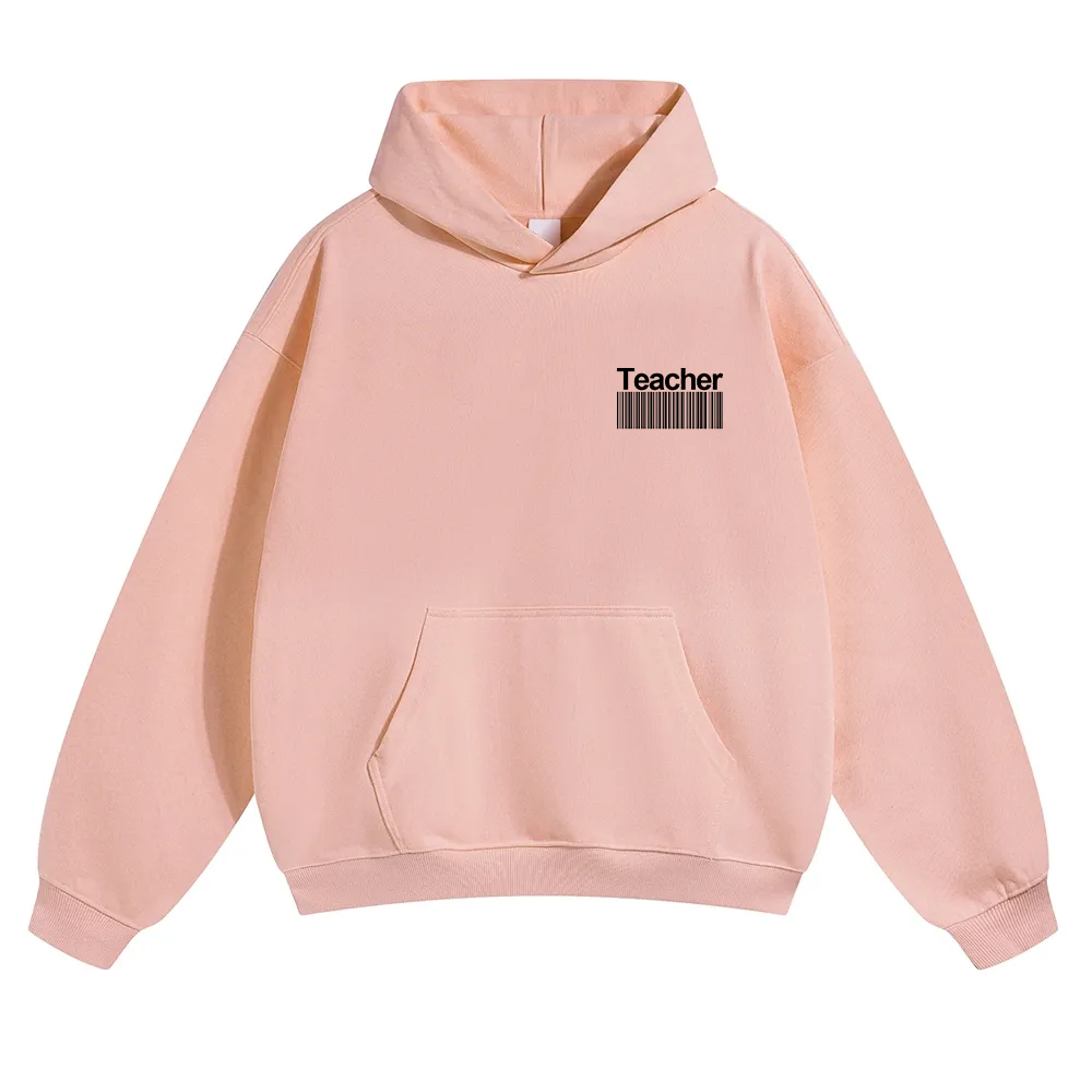 Teacher Unisex Solid Color Hoodie wearishow