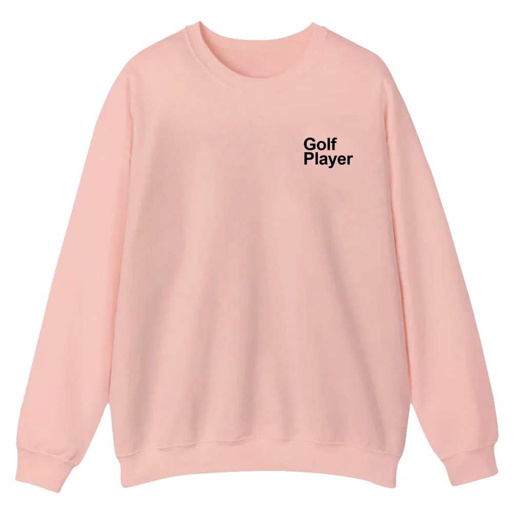 Golf Player Casual Crewneck Sweatshirt wearishow wearishow