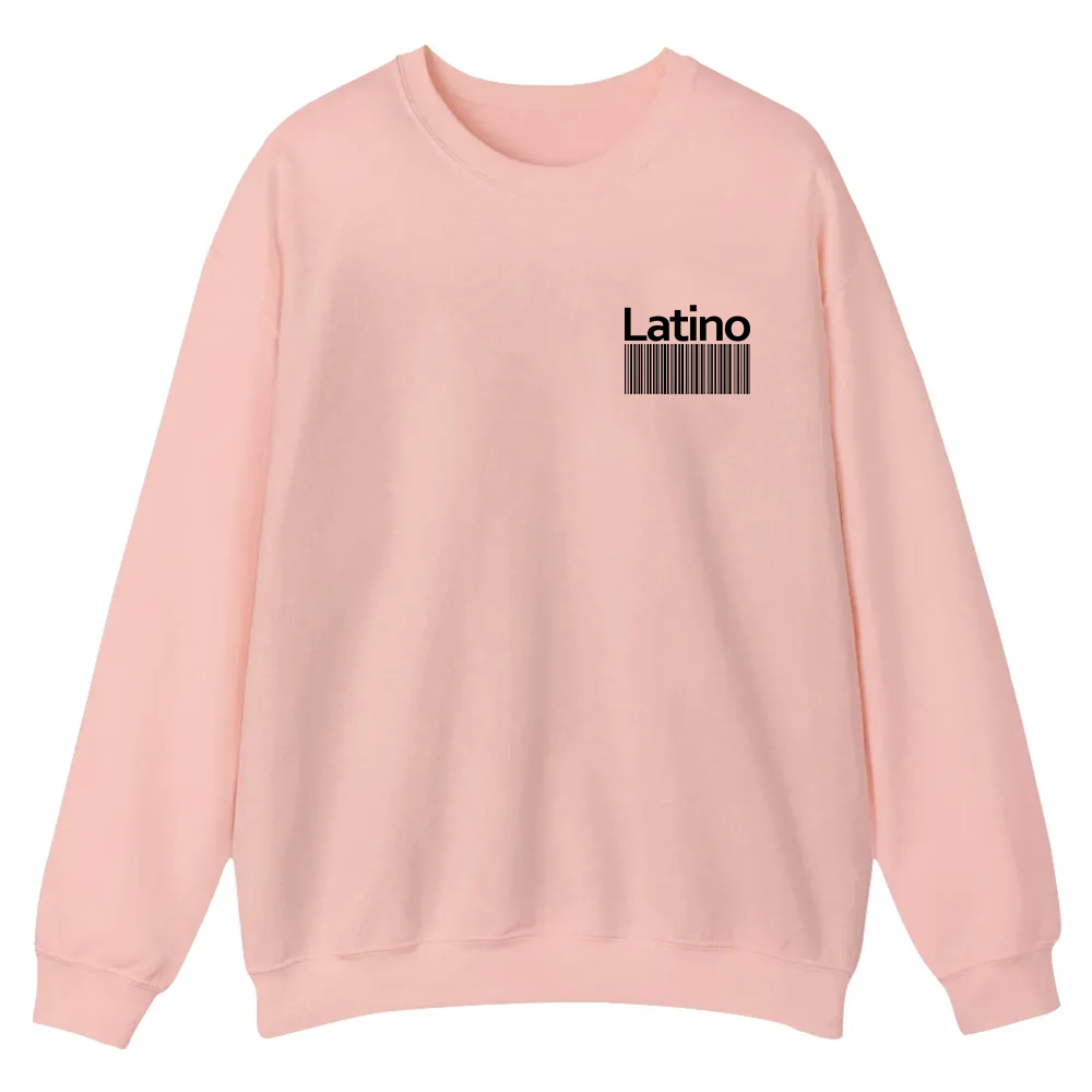 Latino Unisex Fit  Casual Crewneck Sweatshirt wearishow
