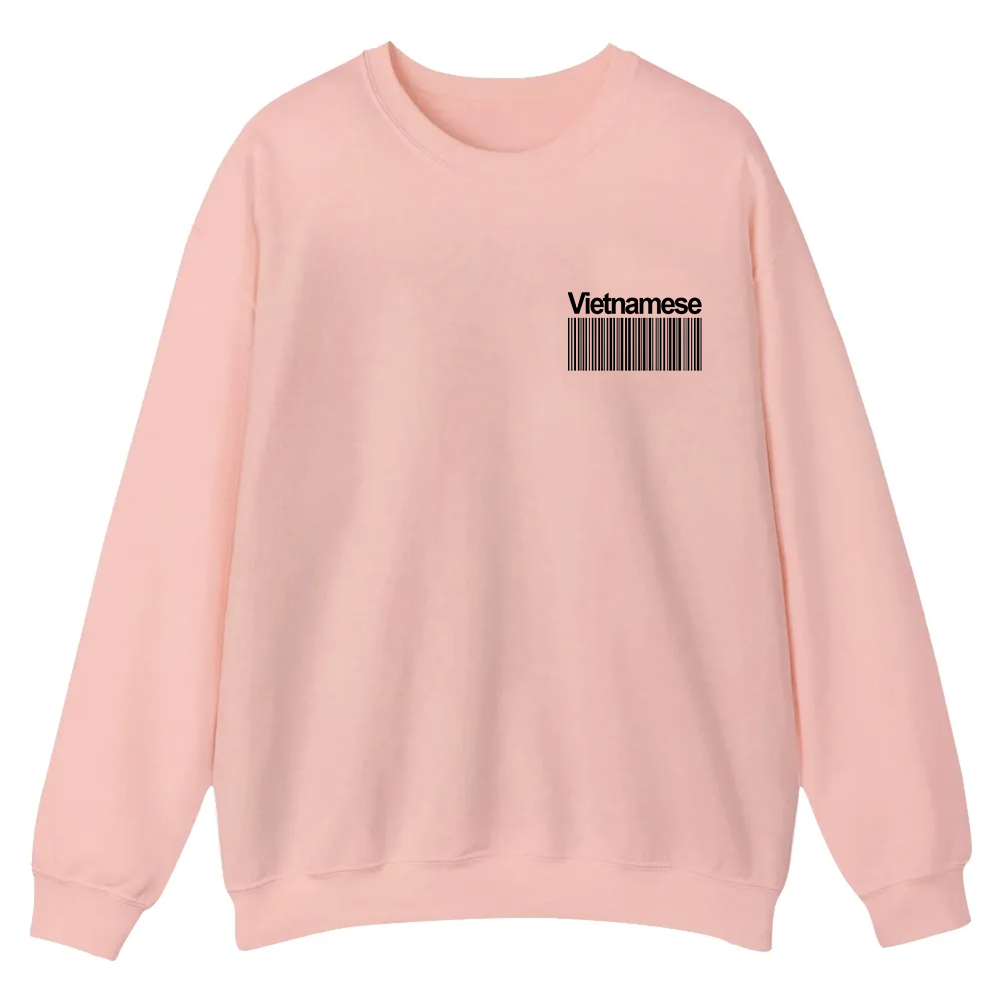 Vietnamese Unisex Fit  Casual Crewneck Sweatshirt wearishow
