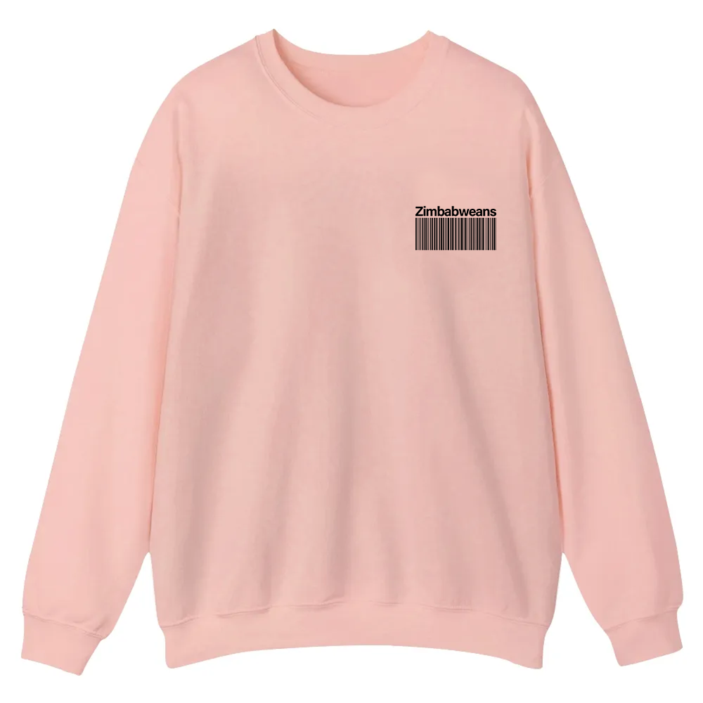 Zimbabweans Unisex Fit  Casual Crewneck Sweatshirt wearishow